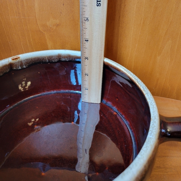 Vintage Pfaltzgraff Brown Drip Bean Pot Cassetole Pan - Picture 6 of 6